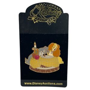 Disney Auctions Lady and the Tramp Spaghetti Dinner Pin Limited Edition 1000 LE